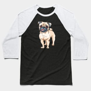 Fawn pug Dog Baseball T-Shirt